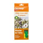 Piège à glu chromatique vert contre la Mouche de l